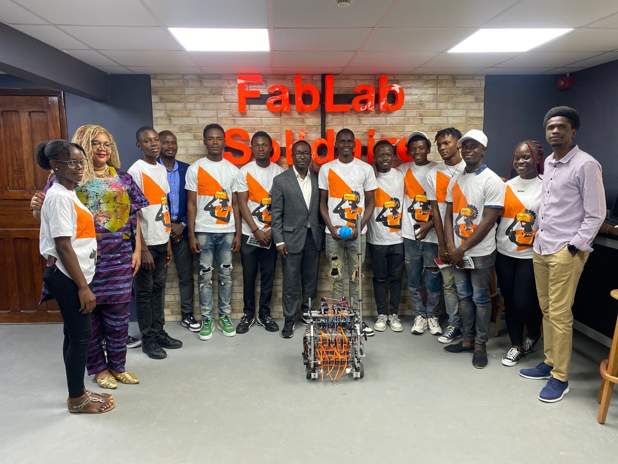 Orange Liberia CEO Jean Marius Yao supports Team Liberia for the 2023 FIRST Global Challenge.